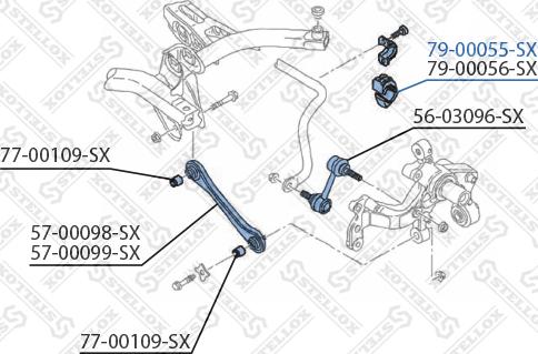 Stellox 79-00055-SX - Bronzina cuscinetto, Barra stabilizzatrice autozon.pro