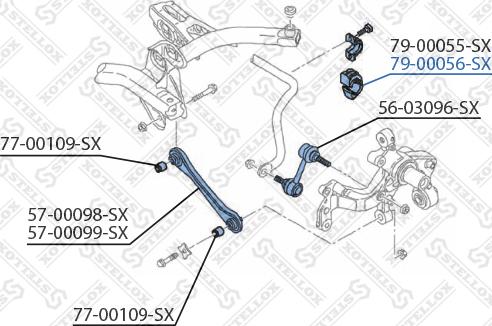 Stellox 79-00056-SX - Bronzina cuscinetto, Barra stabilizzatrice autozon.pro