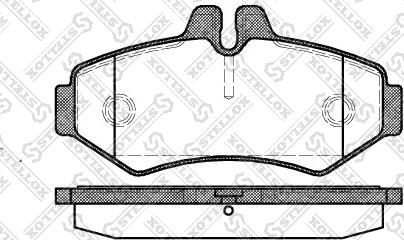 Stellox 744 000B-SX - Kit pastiglie freno, Freno a disco autozon.pro