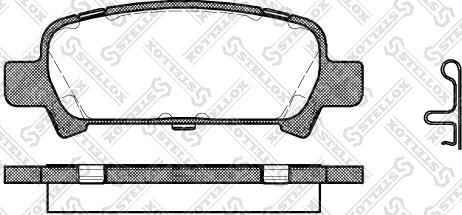 Stellox 740 002B-SX - Kit pastiglie freno, Freno a disco autozon.pro