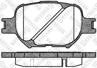 Stellox 753 000-SX - Kit pastiglie freno, Freno a disco autozon.pro