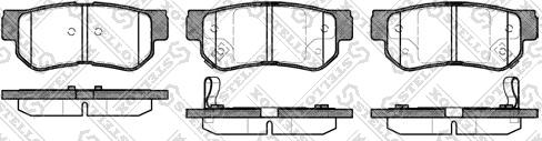 Stellox 757 002B-SX - Kit pastiglie freno, Freno a disco autozon.pro