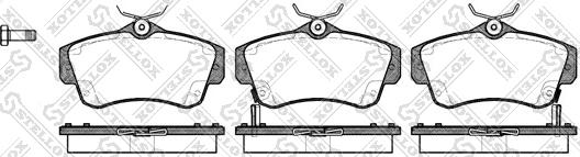 Stellox 764 002B-SX - Kit pastiglie freno, Freno a disco autozon.pro