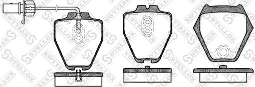 Stellox 763 002-SX - Kit pastiglie freno, Freno a disco autozon.pro