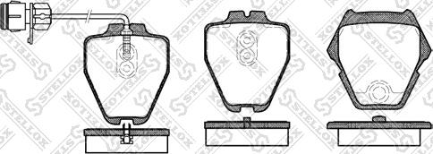 Stellox 763 012B-SX - Kit pastiglie freno, Freno a disco autozon.pro