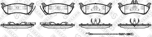 Stellox 709 011B-SX - Kit pastiglie freno, Freno a disco autozon.pro