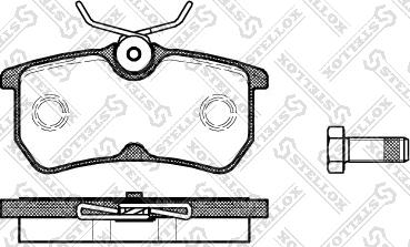 Stellox 704 000B-SX - Kit pastiglie freno, Freno a disco autozon.pro