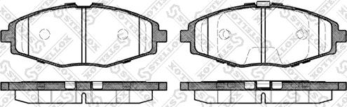 Stellox 707 000B-SX - Kit pastiglie freno, Freno a disco autozon.pro