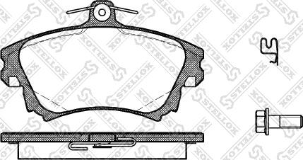 Stellox 719 002B-SX - Kit pastiglie freno, Freno a disco autozon.pro