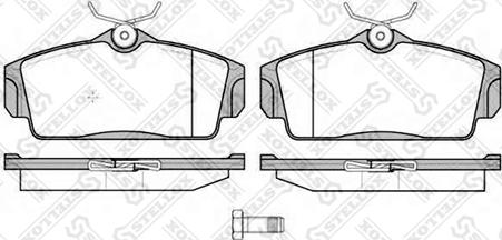 Stellox 715 010B-SX - Kit pastiglie freno, Freno a disco autozon.pro