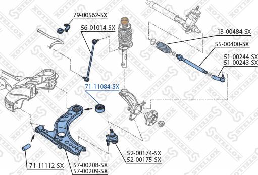 Stellox 71-11084-SX - Supporto, Braccio oscillante autozon.pro