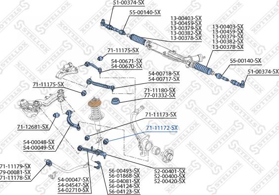 Stellox 71-11172-SX - Supporto, Braccio oscillante autozon.pro