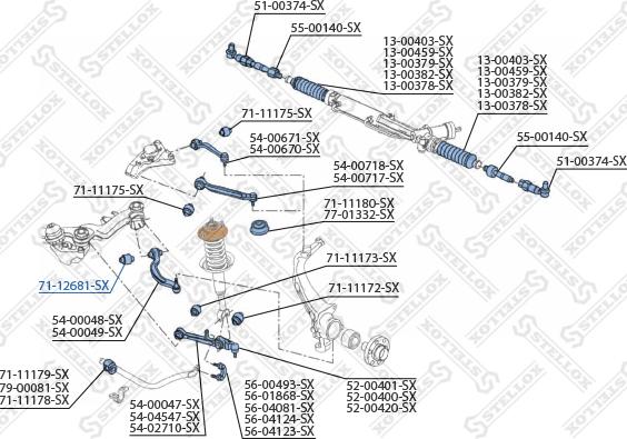 Stellox 71-12681-SX - Supporto, Braccio oscillante autozon.pro