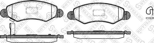 Stellox 713 021-SX - Kit pastiglie freno, Freno a disco autozon.pro