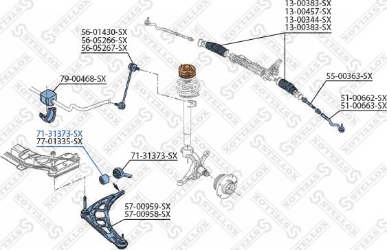 Stellox 71-31373-SX - Supporto, Braccio oscillante autozon.pro