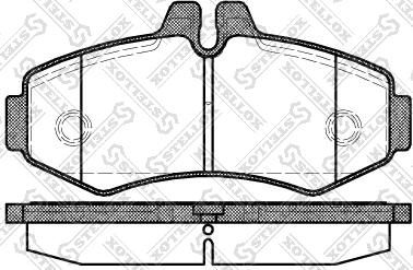 Stellox 712 000L-SX - Kit pastiglie freno, Freno a disco autozon.pro