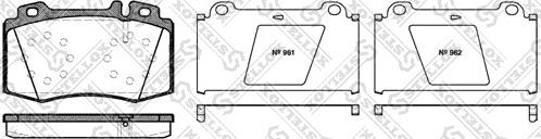 Stellox 780 000B-SX - Kit pastiglie freno, Freno a disco autozon.pro