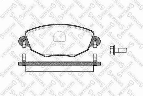 Stellox 787 000BL-SX - Kit pastiglie freno, Freno a disco autozon.pro