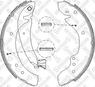 Stellox 729 100-SX - Kit ganasce freno autozon.pro