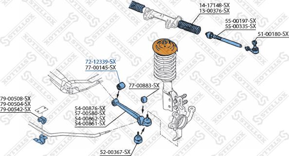 Stellox 72-12339-SX - Supporto, Braccio oscillante autozon.pro