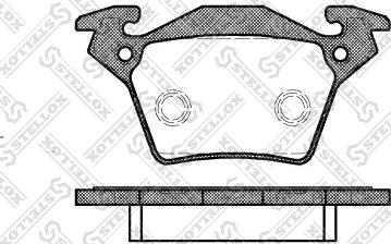 Stellox 728 000B-SX - Kit pastiglie freno, Freno a disco autozon.pro