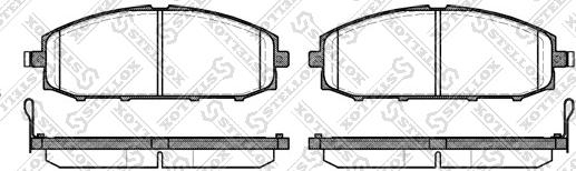 Stellox 722 004-SX - Kit pastiglie freno, Freno a disco autozon.pro