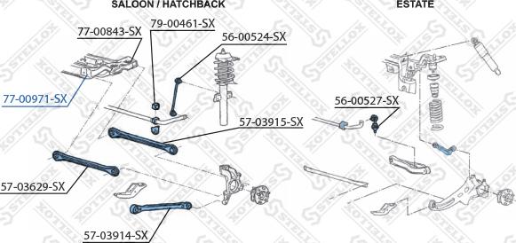 Stellox 77-00971-SX - Supporto, Braccio oscillante autozon.pro