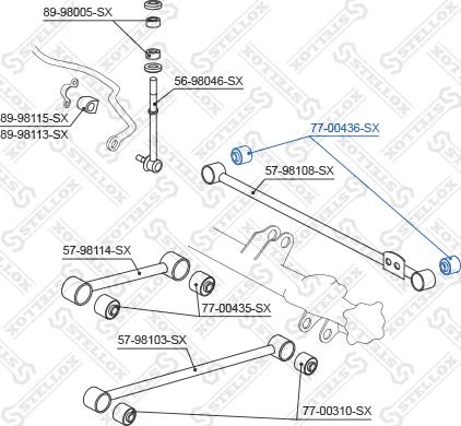 Stellox 77-00436-SX - Supporto, Braccio oscillante autozon.pro