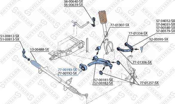 Stellox 77-00193-SX - Supporto, Braccio oscillante autozon.pro