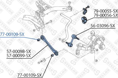 Stellox 77-00109-SX - Supporto, Braccio oscillante autozon.pro