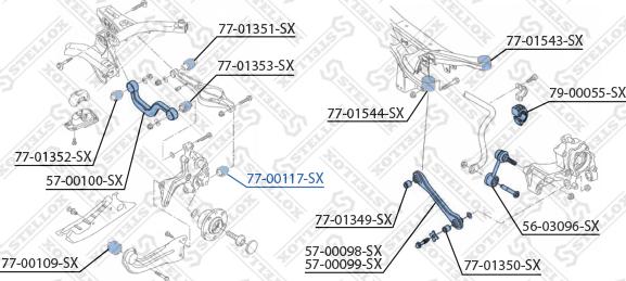 Stellox 77-00117-SX - Supporto, Braccio oscillante autozon.pro