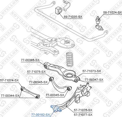 Stellox 77-00182-SX - Supporto, Braccio oscillante autozon.pro