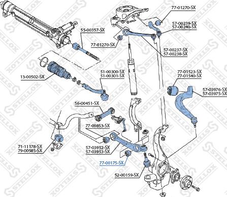 Stellox 77-00175-SX - Supporto, Braccio oscillante autozon.pro