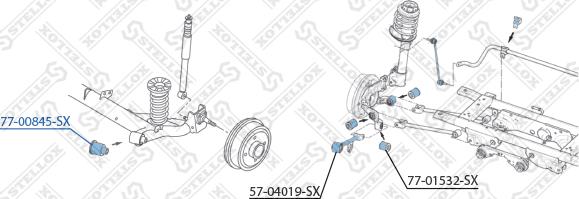 Stellox 77-00845-SX - Supporto, Braccio oscillante autozon.pro