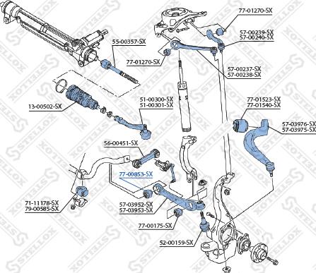 Stellox 77-00853-SX - Supporto, Braccio oscillante autozon.pro