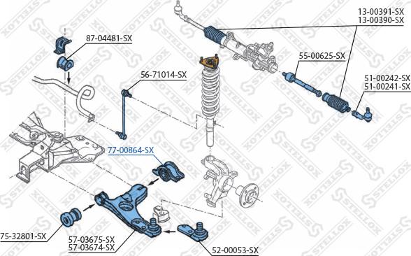 Stellox 77-00864-SX - Supporto, Braccio oscillante autozon.pro