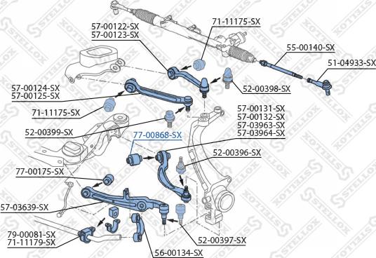 Stellox 77-00868-SX - Supporto, Braccio oscillante autozon.pro