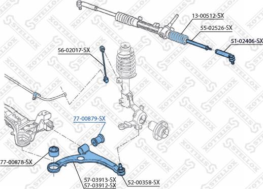 Stellox 77-00879-SX - Supporto, Braccio oscillante autozon.pro