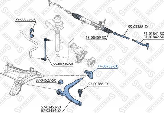 Stellox 77-00753-SX - Supporto, Braccio oscillante autozon.pro