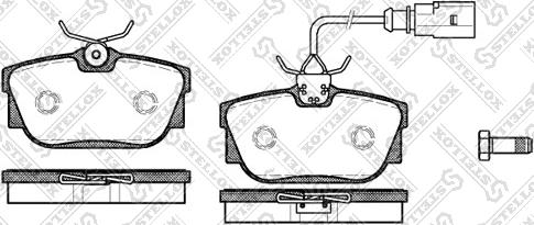 Stellox 778 000B-SX - Kit pastiglie freno, Freno a disco autozon.pro