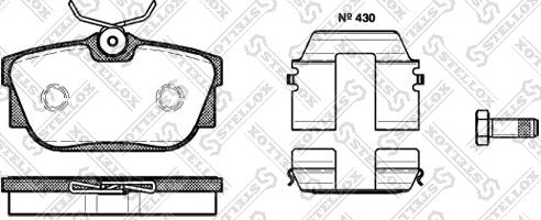 Stellox 778 010B-SX - Kit pastiglie freno, Freno a disco autozon.pro