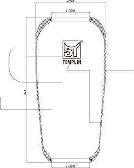 ST-Templin 04.060.6006.400 - Soffietto, Sospensione pneumatica autozon.pro