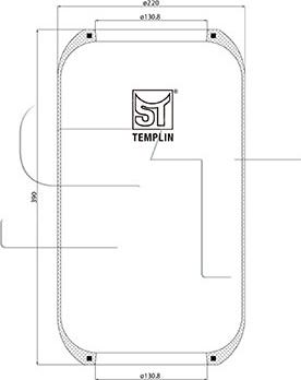 ST-Templin 04.060.6006.540 - Soffietto, Sospensione pneumatica autozon.pro