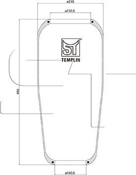 ST-Templin 04.060.6006.500 - Soffietto, Sospensione pneumatica autozon.pro