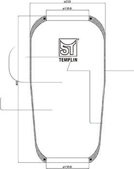 ST-Templin 04.060.6006.610 - Soffietto, Sospensione pneumatica autozon.pro