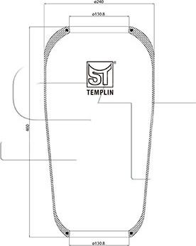 ST-Templin 04.060.6006.620 - Soffietto, Sospensione pneumatica autozon.pro