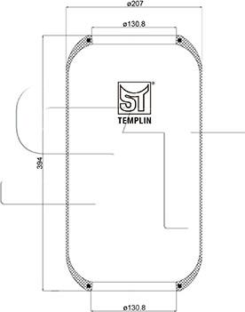 ST-Templin 04.060.6006.110 - Soffietto, Sospensione pneumatica autozon.pro