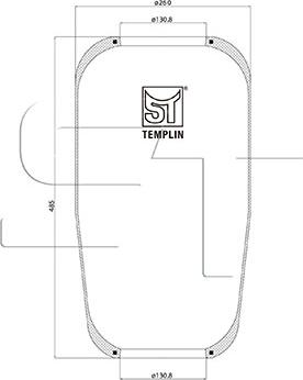 ST-Templin 04.060.6006.230 - Soffietto, Sospensione pneumatica autozon.pro