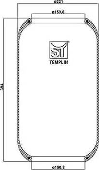 ST-Templin 04.060.6006.780 - Soffietto, Sospensione pneumatica autozon.pro