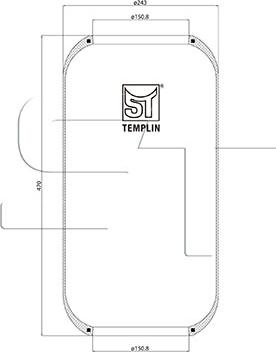 ST-Templin 04.060.6206.260 - Soffietto, Sospensione pneumatica autozon.pro